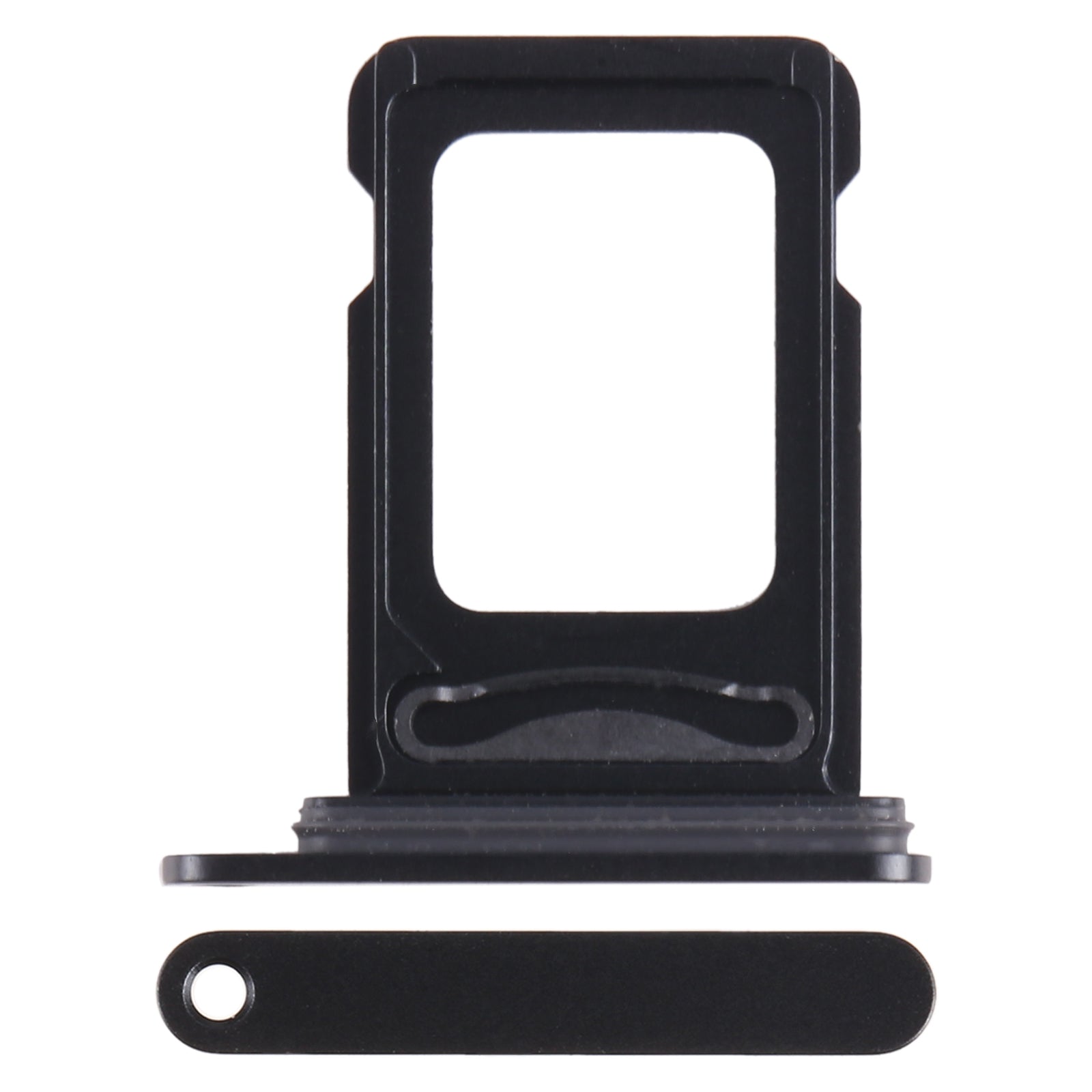 Single SIM Card Tray and Side Button for iPhone 15 / 15 Plus-Black Single SIM Card Tray and Side Button for iPhone 15 / 15 Plus-Black